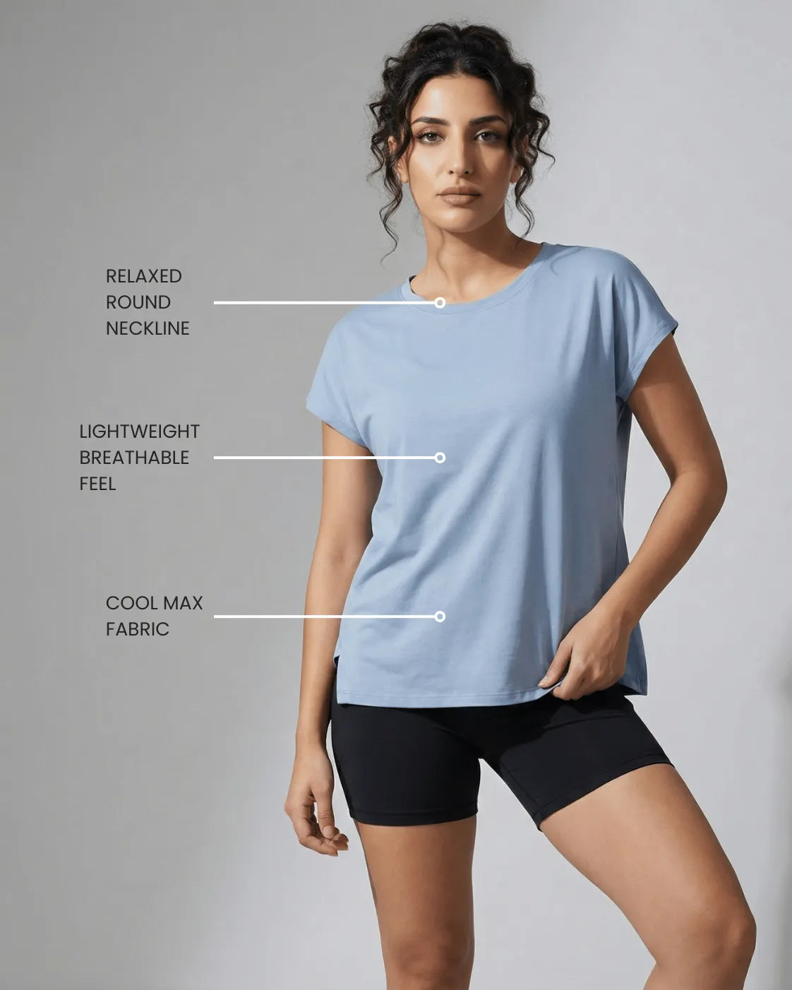 Heat Away Cool Max Round Neck T-Shirt