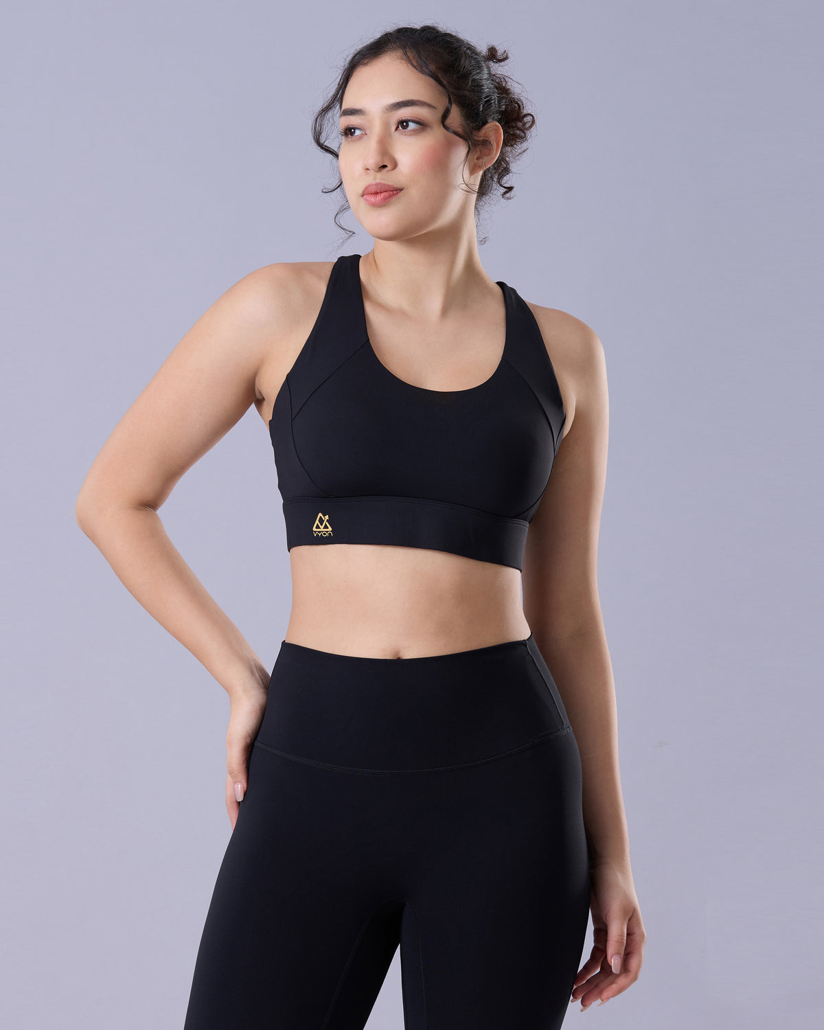 Black Bliss Hook Sports Bra