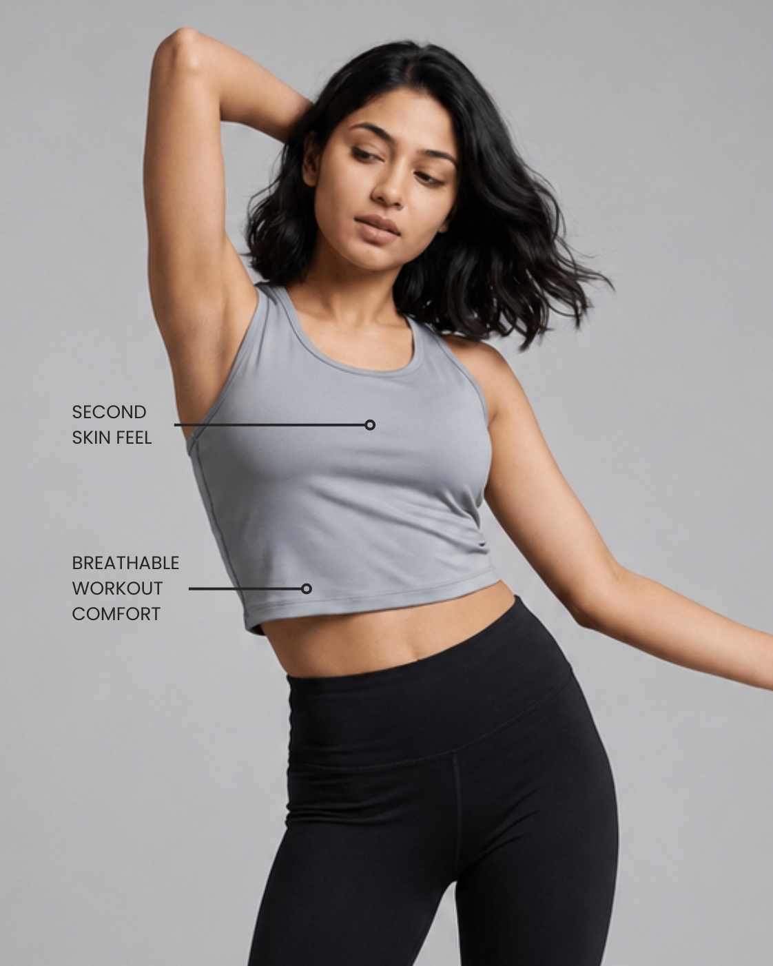 Grey Breeze Performance Tank Top