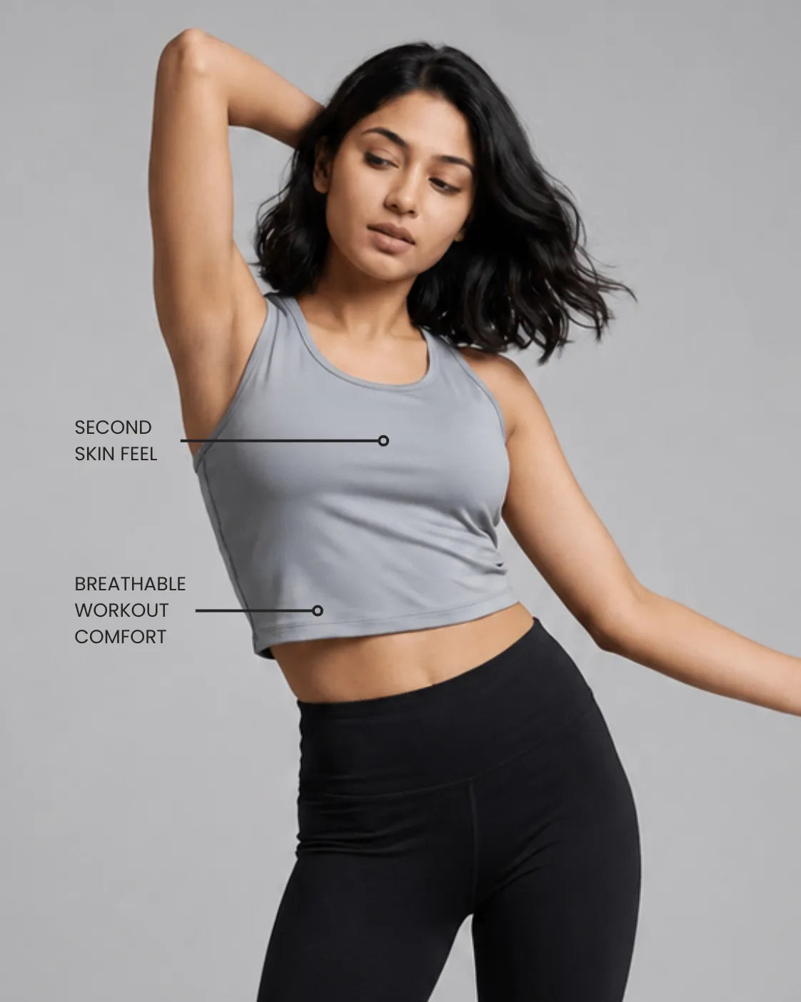 Grey Breeze Performance Tank Top