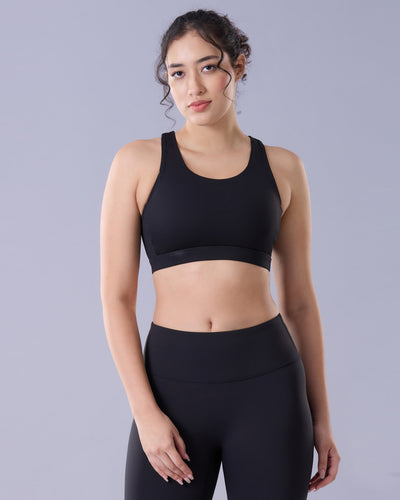 Bloom High Coverage Mesh Sports Bra