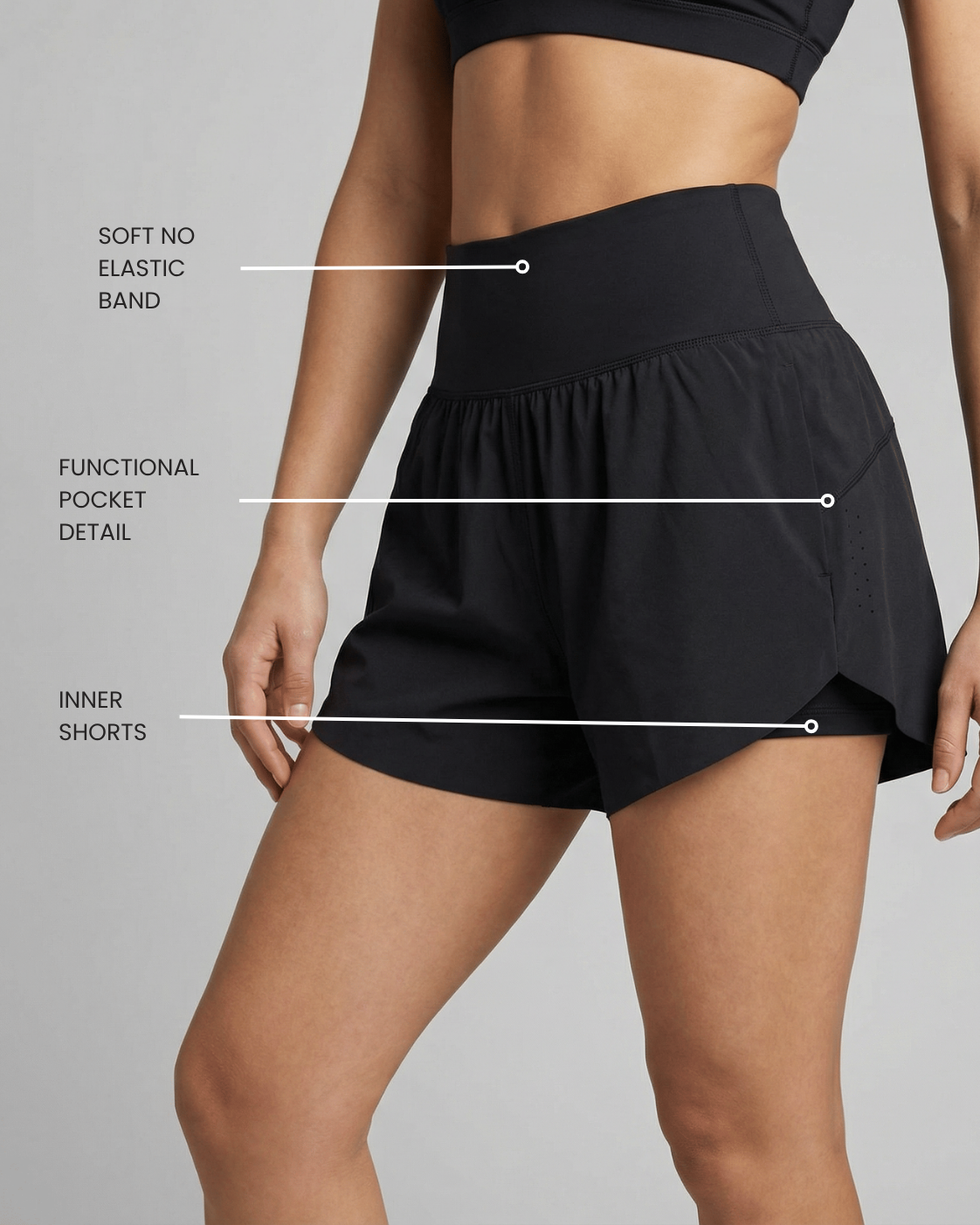 Freedom High-Waist Pocket Shorts