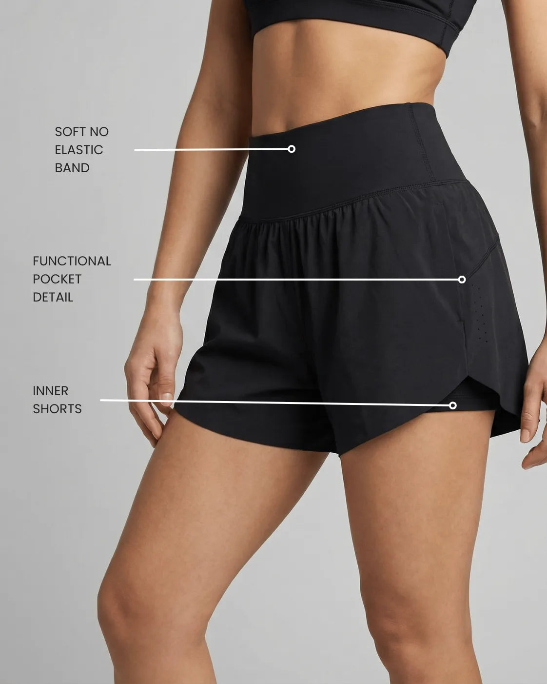 Freedom High-Waist Pocket Shorts