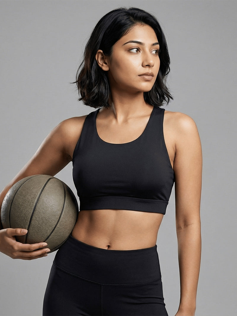 VYON Core Support Collection – Bloom High Coverage Mesh Sports Bra